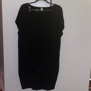 Slouchy black old navy t shirt dress